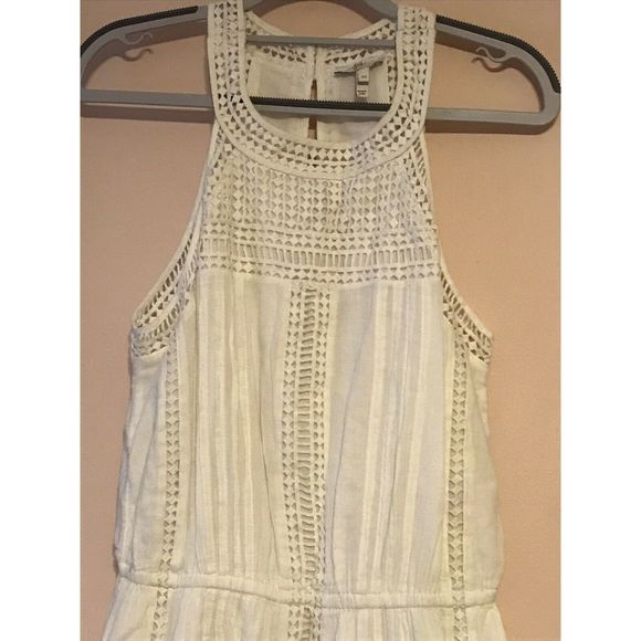 $325 JOIE DANCE EYELET DRESS XS Crochet Midi Dress - Picture 5 of 9
